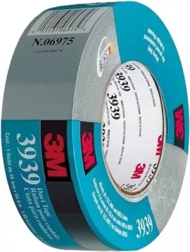 3M MMM-6975 Duct Tape, 2" x 60 yd, silver