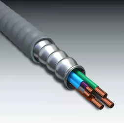 AFC 6402-30-00 1/2" Liquidtight Flexible Steel Conduit, Type-LFMC, Computer Blue, 1/2" Diameter, 100ft Coil
