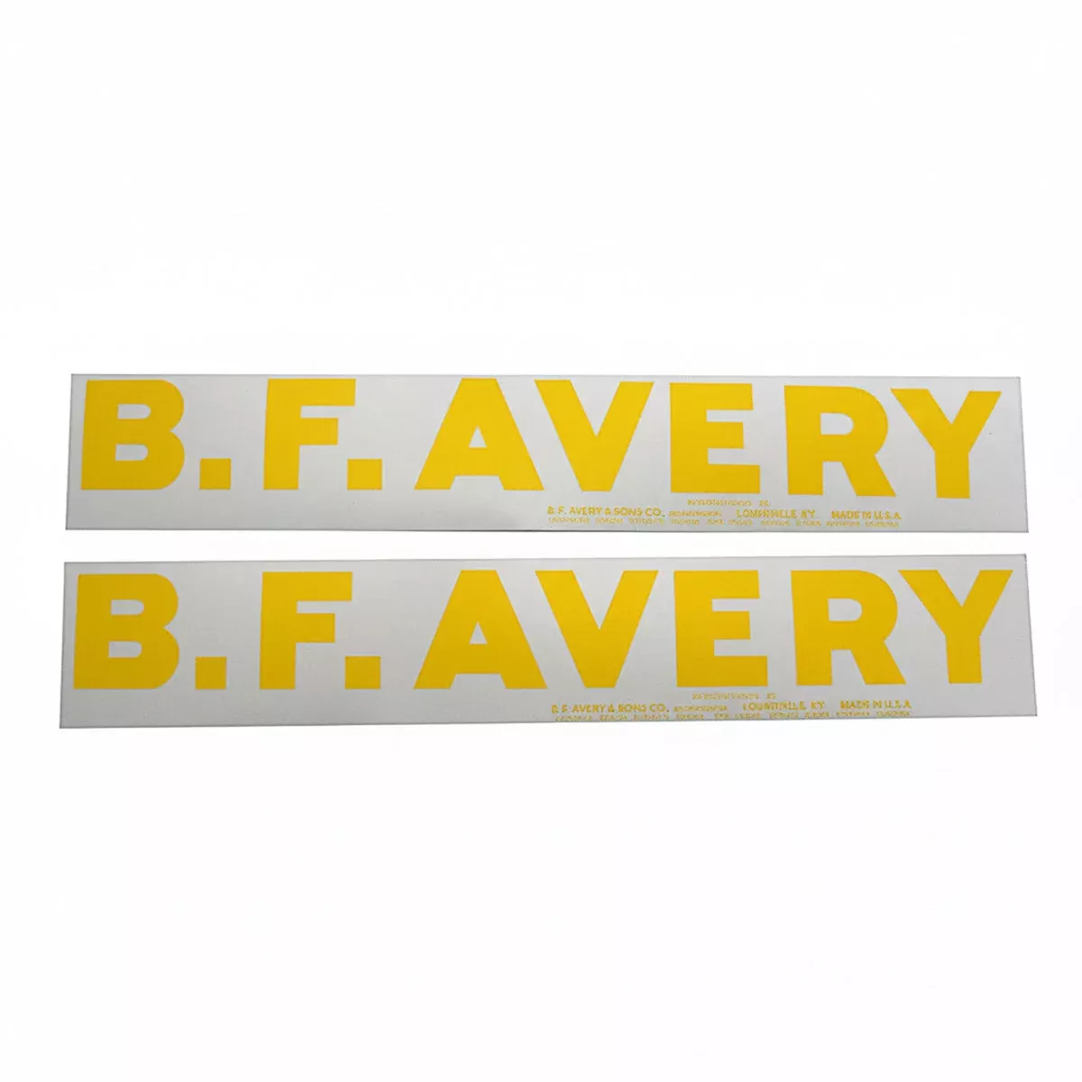 "B.F. Avery" Decal for Minneapolis MolineAvery BFRed Tractor