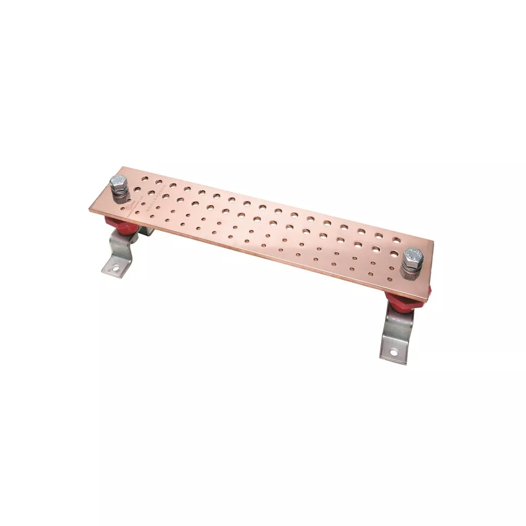 Burndy BBB14420J Copper Busbar, 34, AK14572, Can be used as a common ground point and power applications