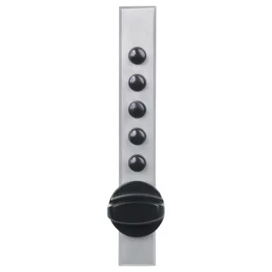 Dormakaba 9600 Series Cabinet Lock, Wood Application, Clutch Ball Bearing Knob with Trim Plate