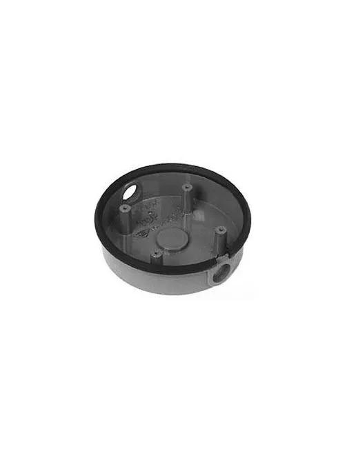 Edwards Signaling 349 6/10 Inch AC Gray Baked Enamel Die-Cast Aluminum Surface Mount Vibrating Bell Weatherproof Back Box