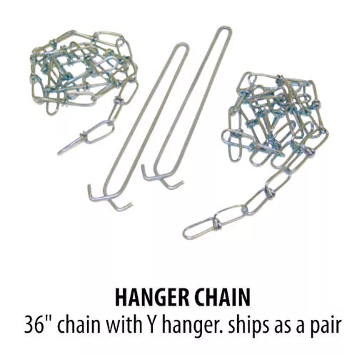 Lithonia HC36-M12 Wire Hook & 36" Chain Set. Fixture requires CMB (chain mount bracket) Option