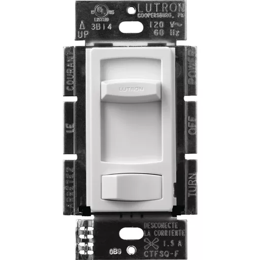 Lutron CTFSQ-F-WH 1.5 Amp Quiet Fan Speed Control