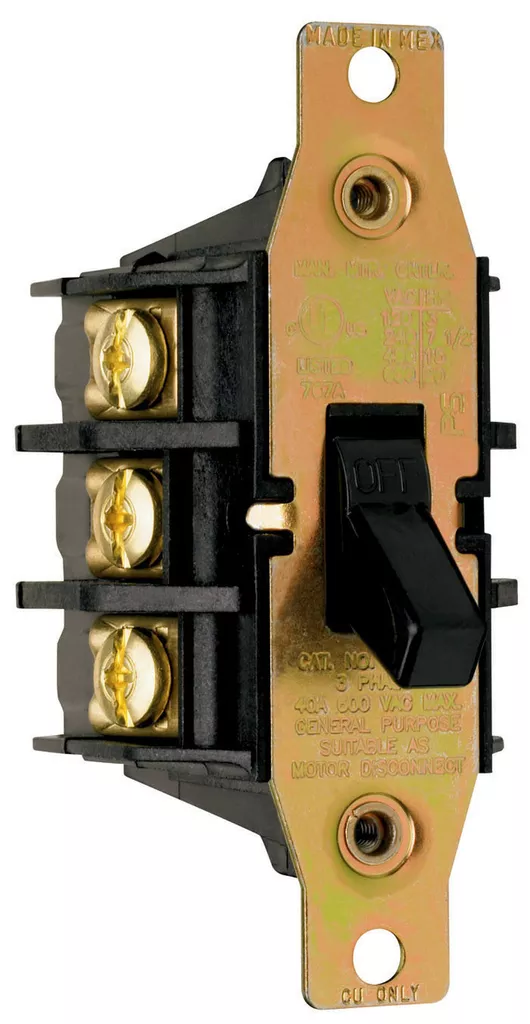 Pass & Seymour 7843-MD 40A 600V 3Pole 3phase AC Motor Disconnect Switch