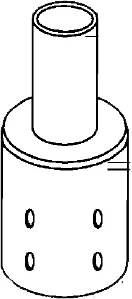 RAB BRAD3 POLE ADAPTOR FOR 2 3/8" T