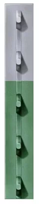 Studded T-post, Green With Aluminum Top, 6-1/2 Ft. X 1-1/3 In.