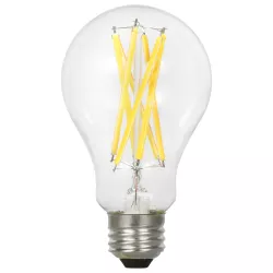 Sylvania 40689 LED15A21DIMCL92713YTLRP4 LED TruWave A21 Lamp, 15W 120V, Dimmable, 1600 Lumens, 2700K CCT, 90+CRI, E26 Medium Base, Clear (4 per Pack)