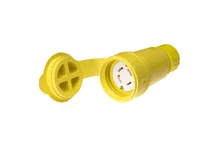 Woodhead 29W76Watertite Connector with Locking Blade, 3 Pole/4 Wire, NEMA L16-30, 3 - 480V, Cord Grip Body Size F4 W